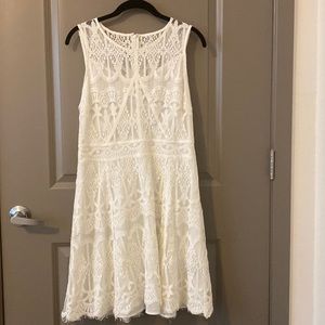 Adelyn Rae white lace dress